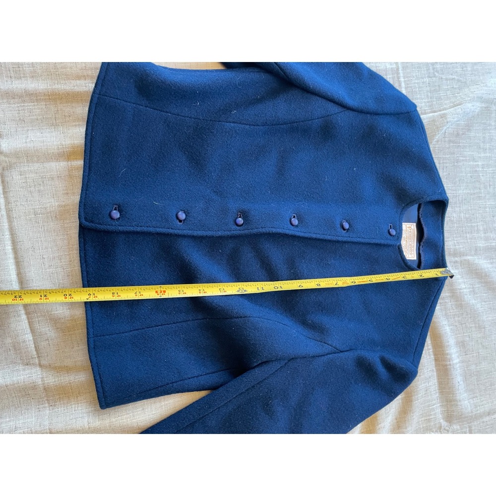 Pendleton Wool Jacket Navy Blue Button Front Blaz… - image 6